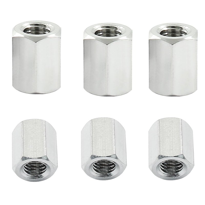 Moicstiy 6 Pcs M5 x 0.8-Pitch 10 mm Length Hex Coupling Nut, 8 mm Width Stainless Steel Rod Coupling Nuts (Metric) - Image 5